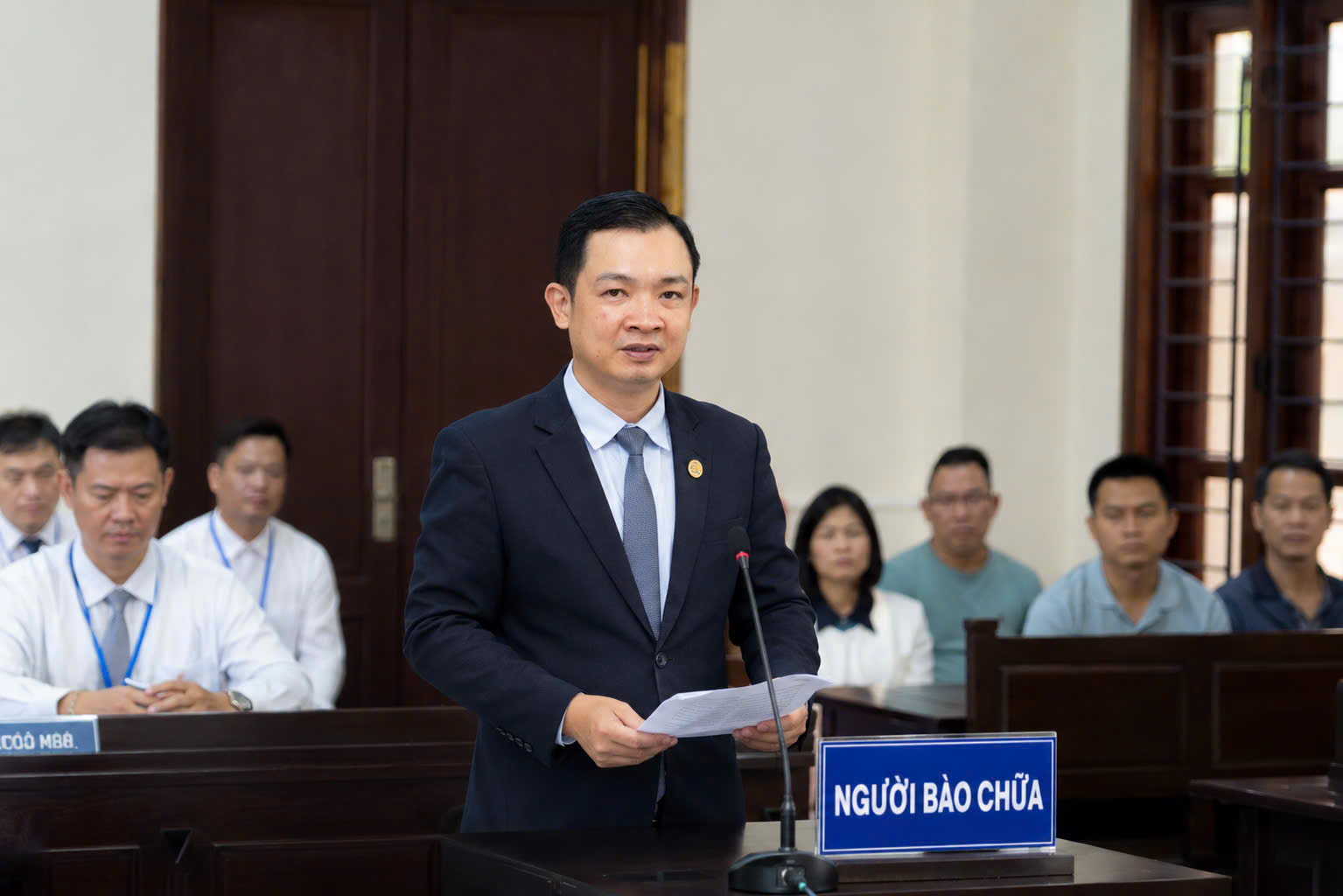 Luật sư Công ty Luật TNHH Duy Minh bào chữa, tranh tụng tại phiên tòa