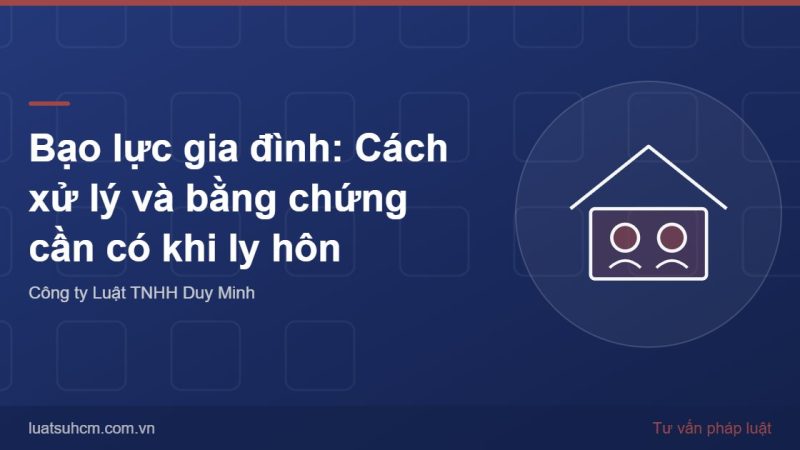 Bạo lực gia đình: Cách xử lý và bằng chứng cần có khi ly hôn